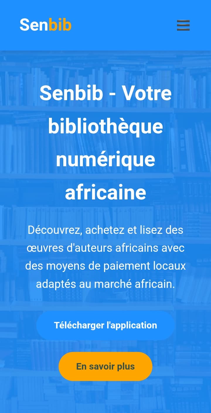 Senbib.com — Site vitrine