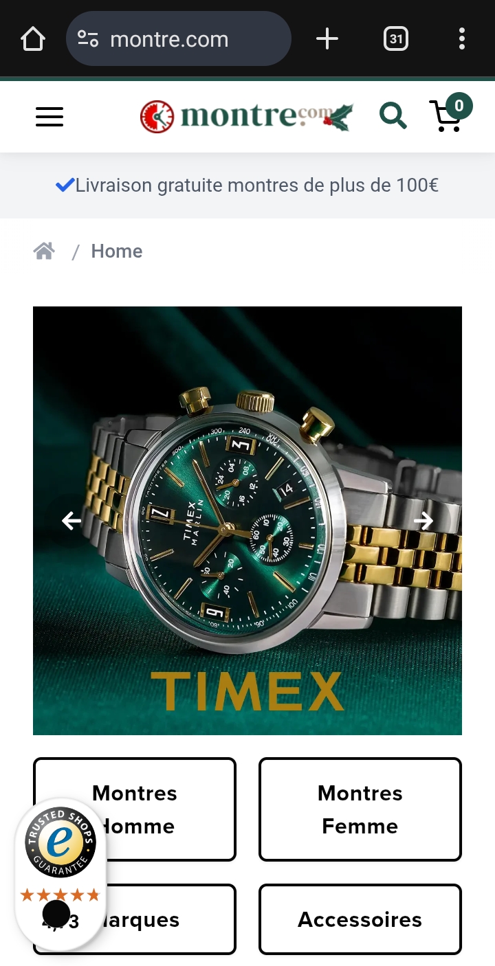 Montre.com — E-commerce spécialisé